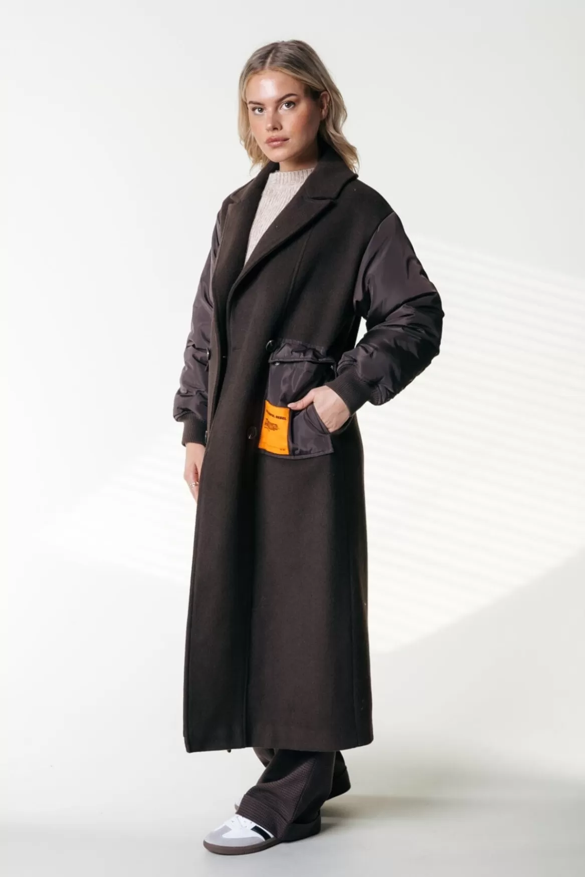 Colourful Rebel Ada Wool Long Coat |