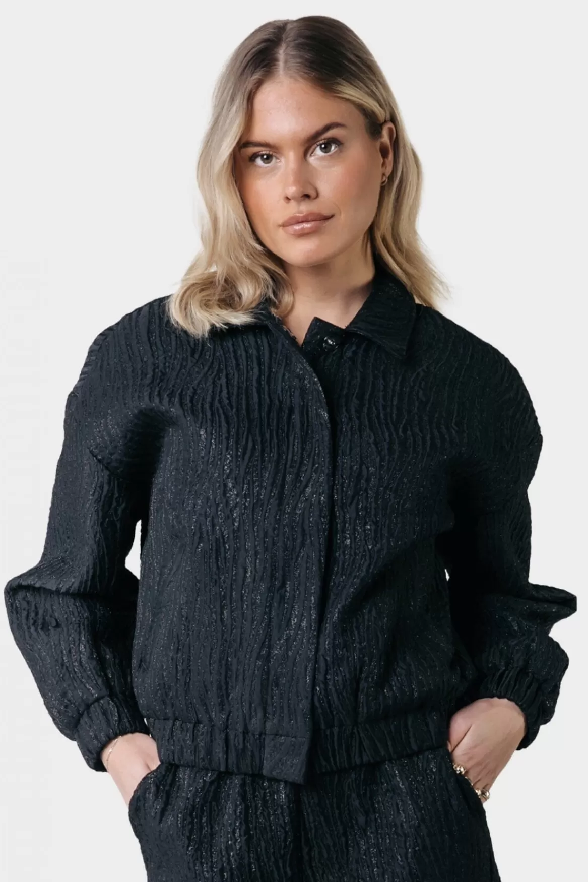 Colourful Rebel Bente Zebra Jacquard Jacket |