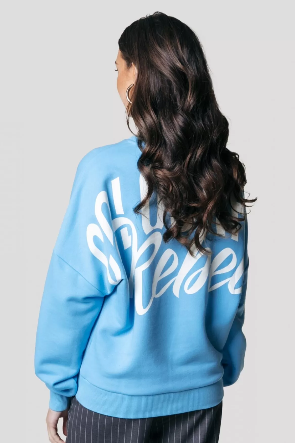 Colourful Rebel Logo Sweat | Mist Blue