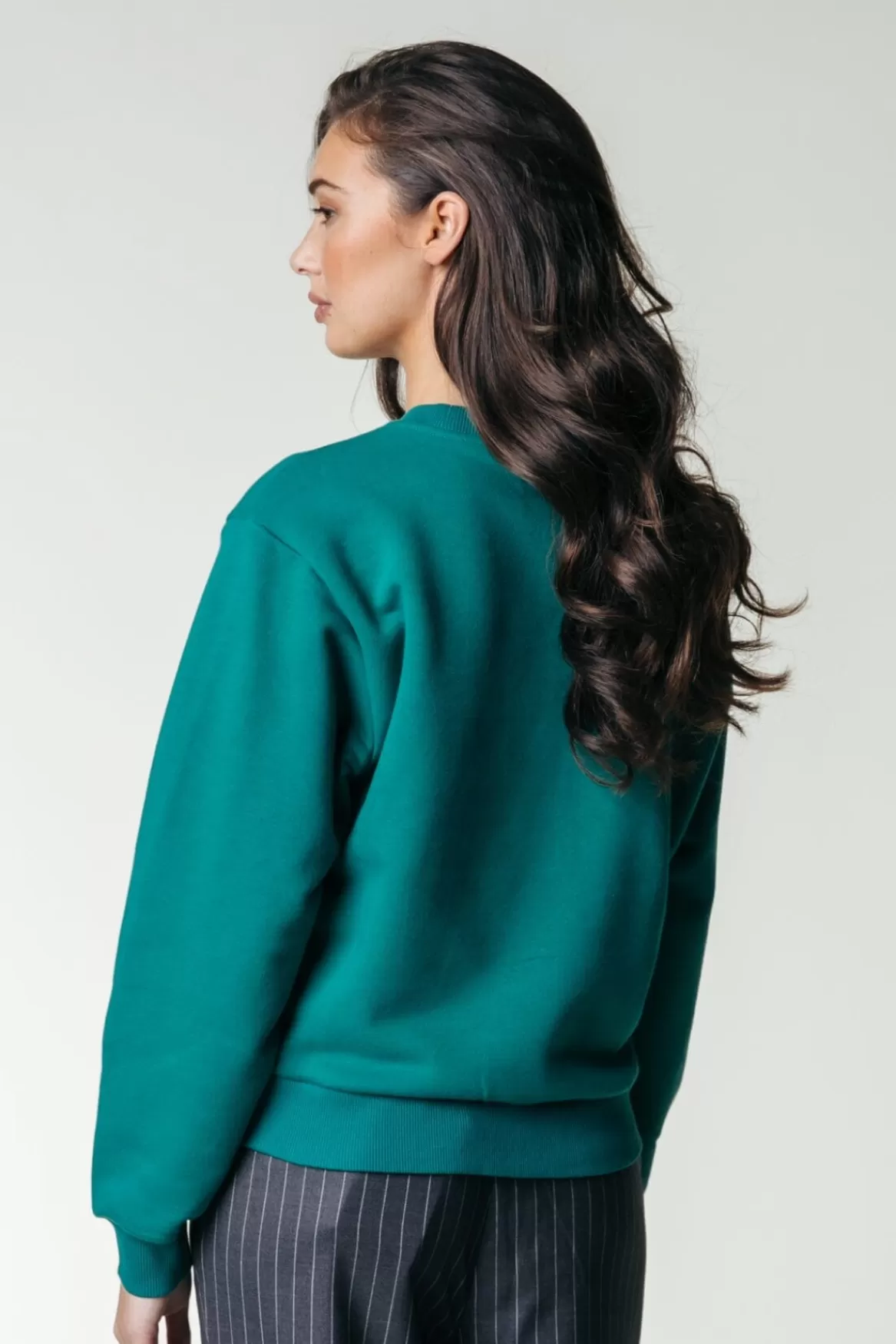 Colourful Rebel Puff Logo Sweat | Shady Green