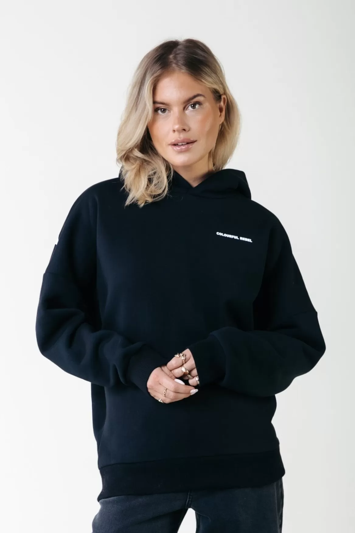 Colourful Rebel CR Bold Logo Hoodie |