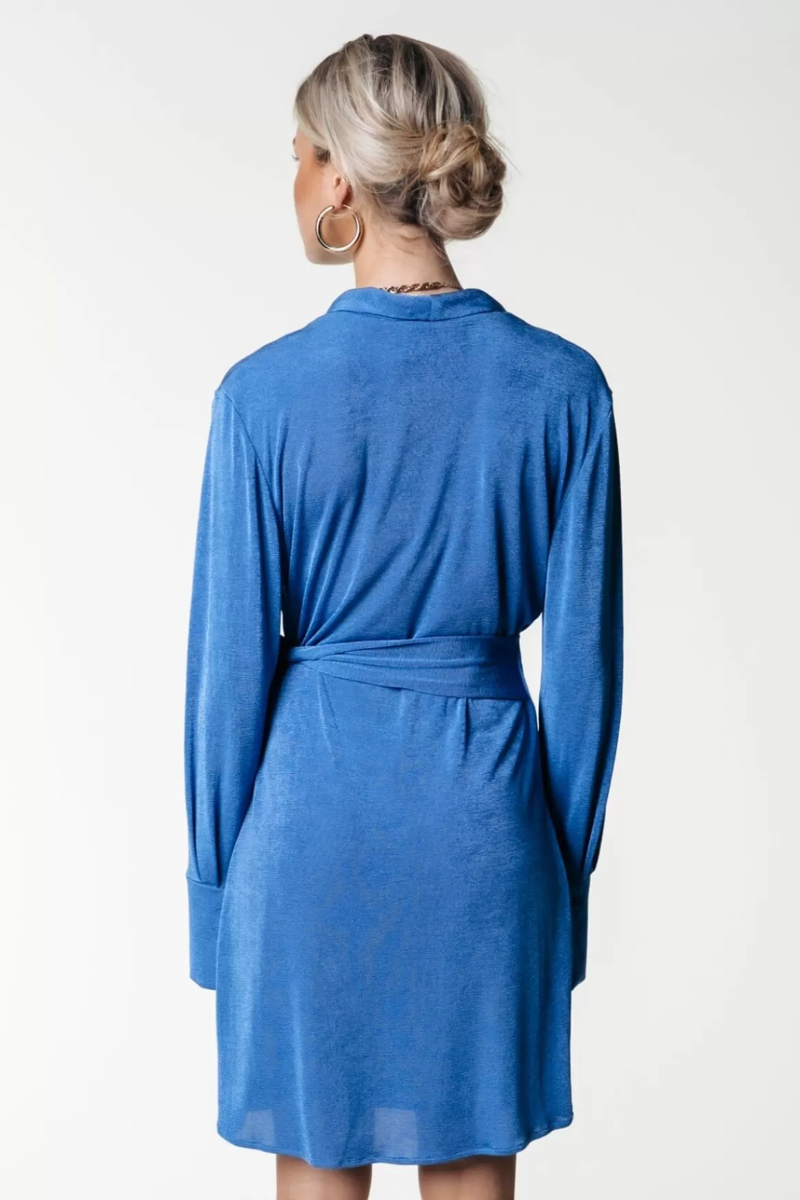 Colourful Rebel Dorin Uni Wrap Dress | Vallarta Blue