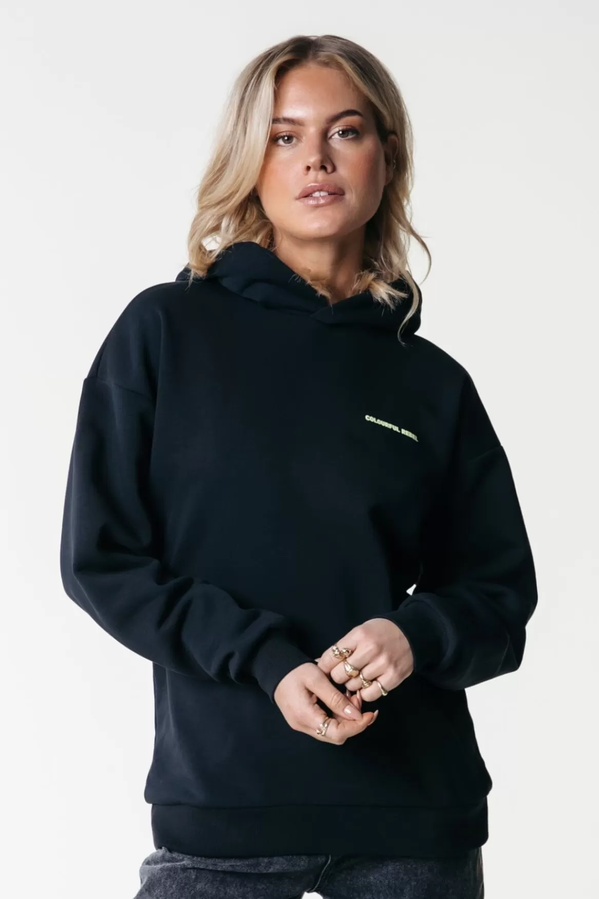 Colourful Rebel Flower Shapes Hoodie |