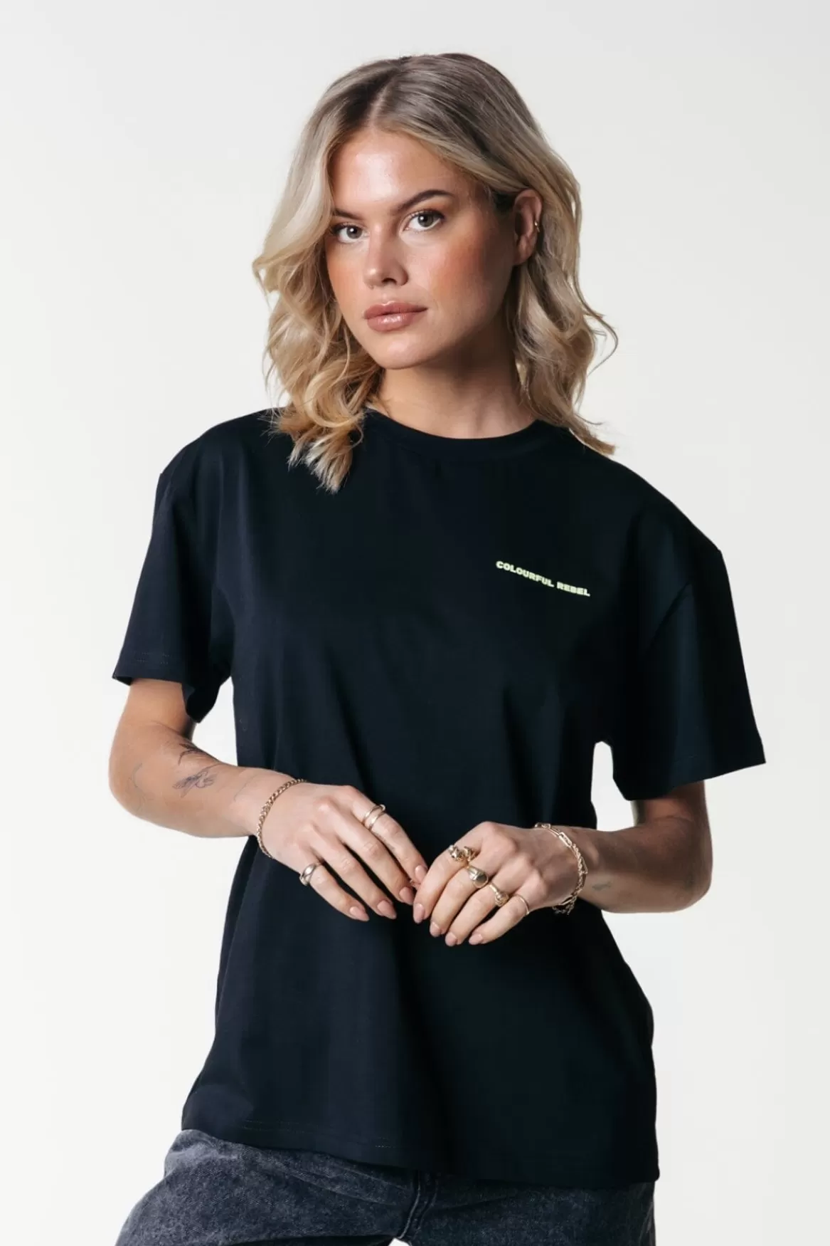 Colourful Rebel Flower Shapes T-shirt |