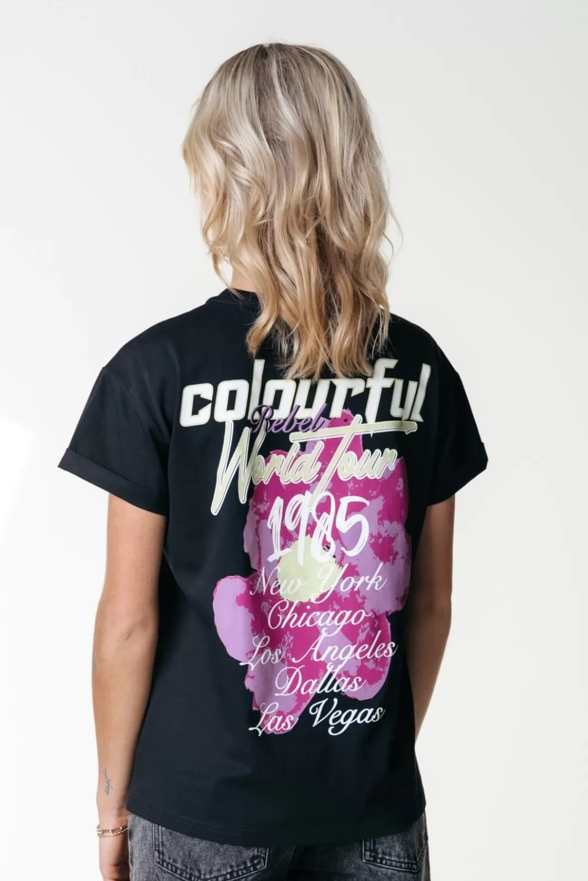 Colourful Rebel Flower World Tour T-shirt |