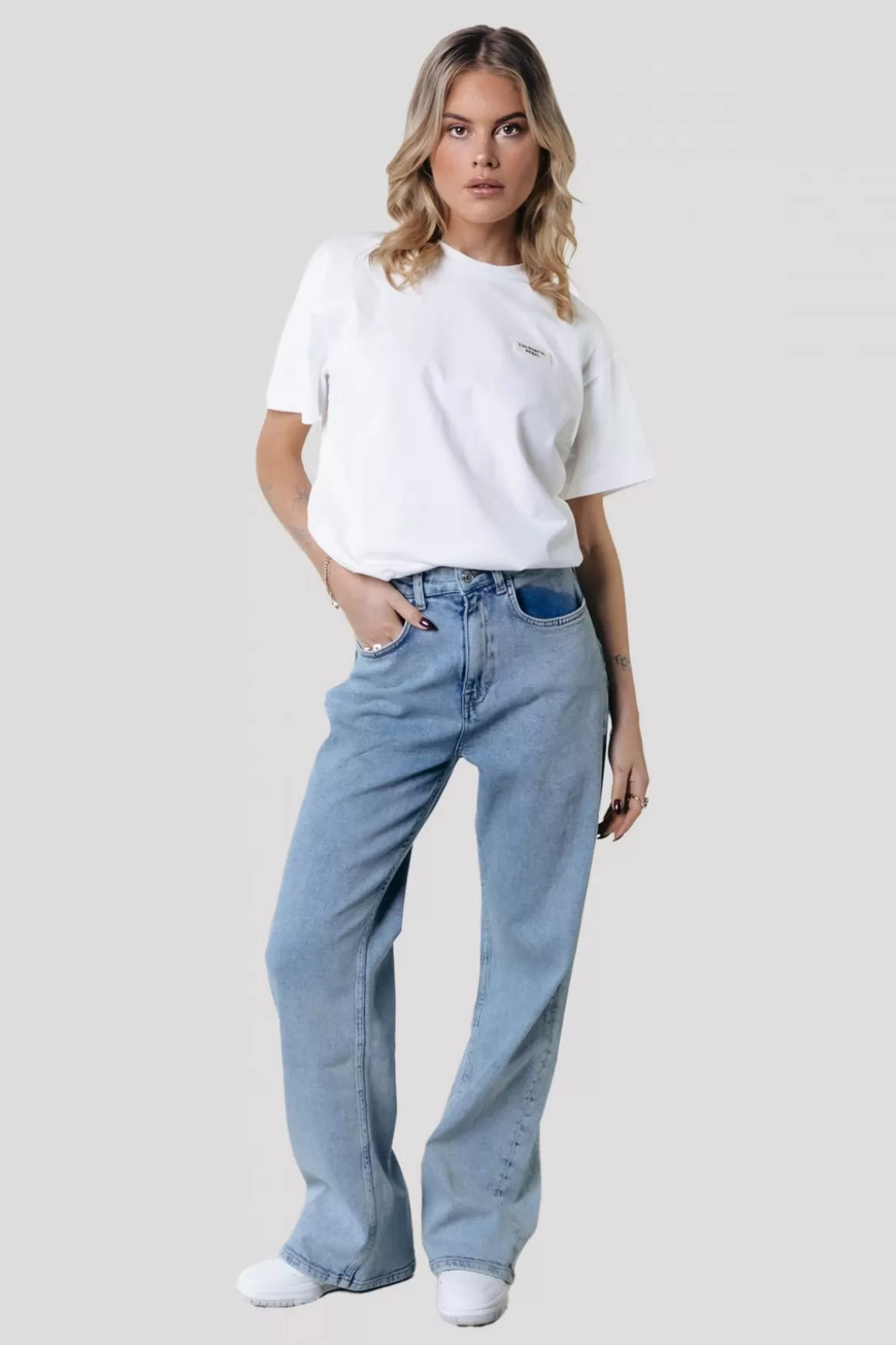 Colourful Rebel Gaias High Rise Denim | Denim blue