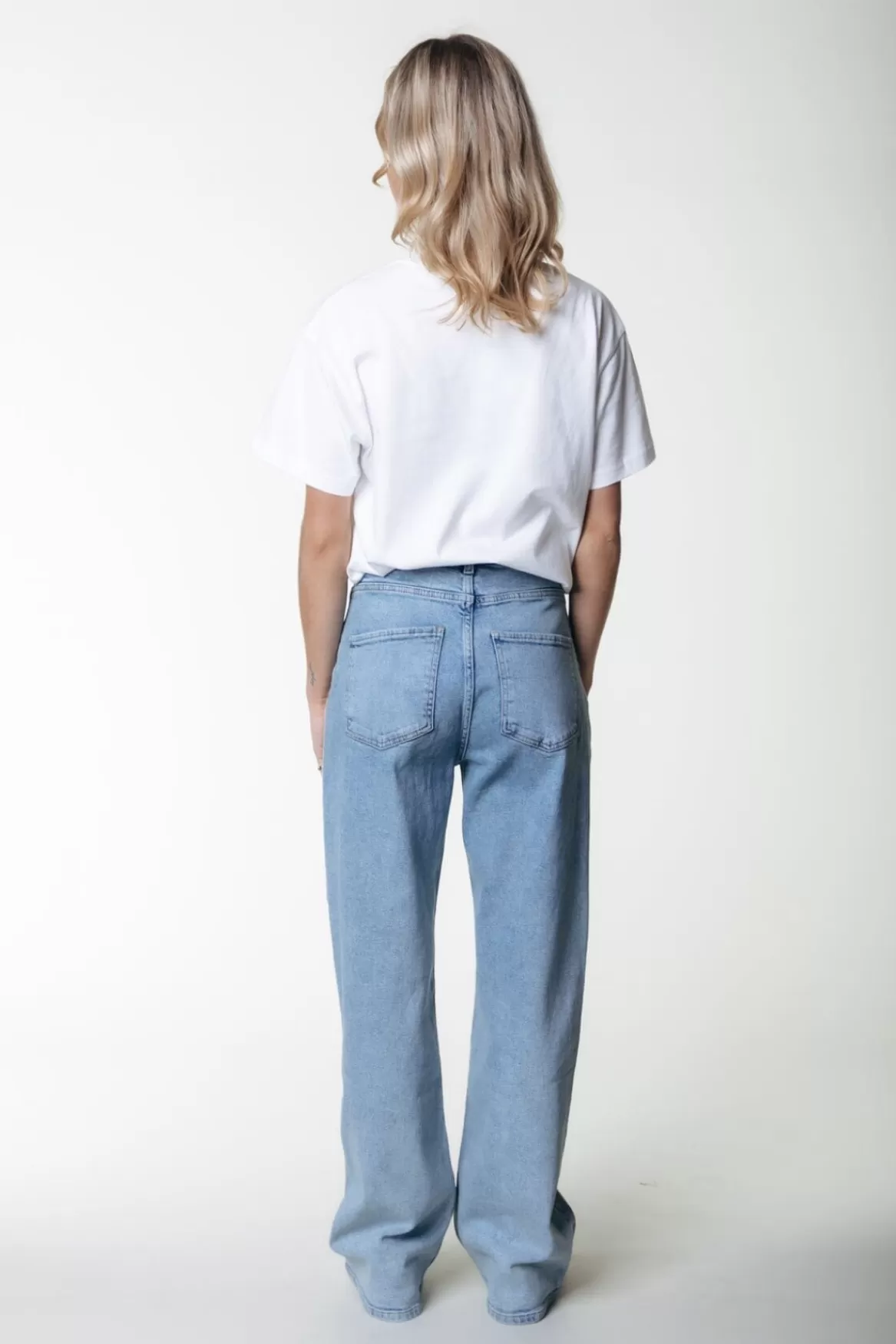 Colourful Rebel Gaias High Rise Denim | Light blue denim