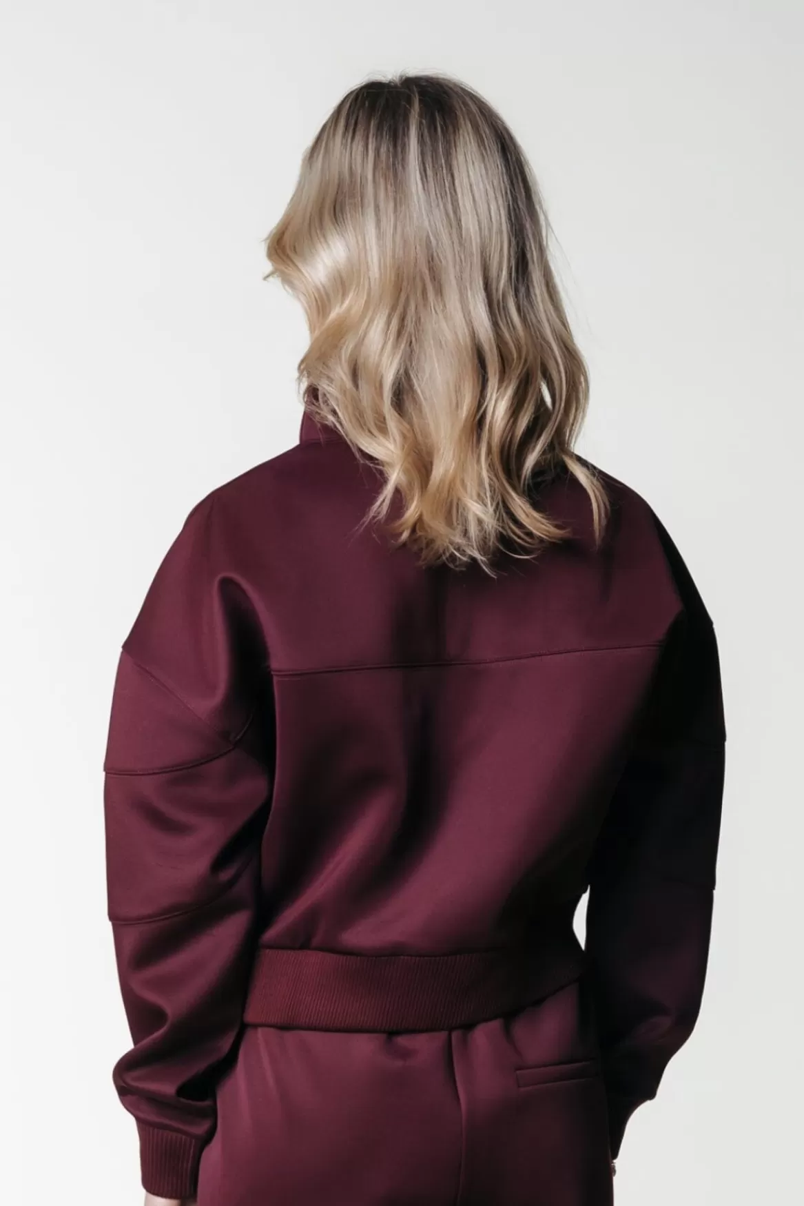 Colourful Rebel Ilena Zipped Sweat | Port Red
