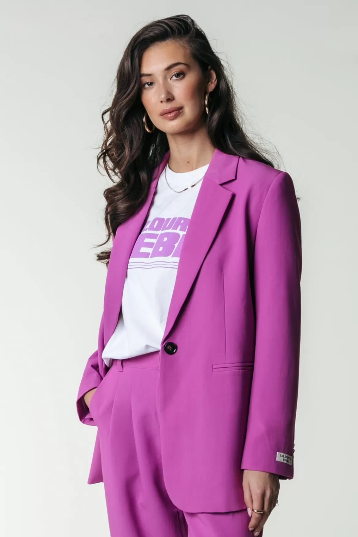 Colourful Rebel Mimmi Blazer | Violet Pink