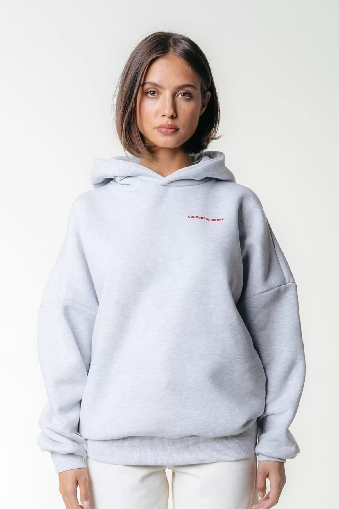 Colourful Rebel National Champs Hoodie | Light grey melange