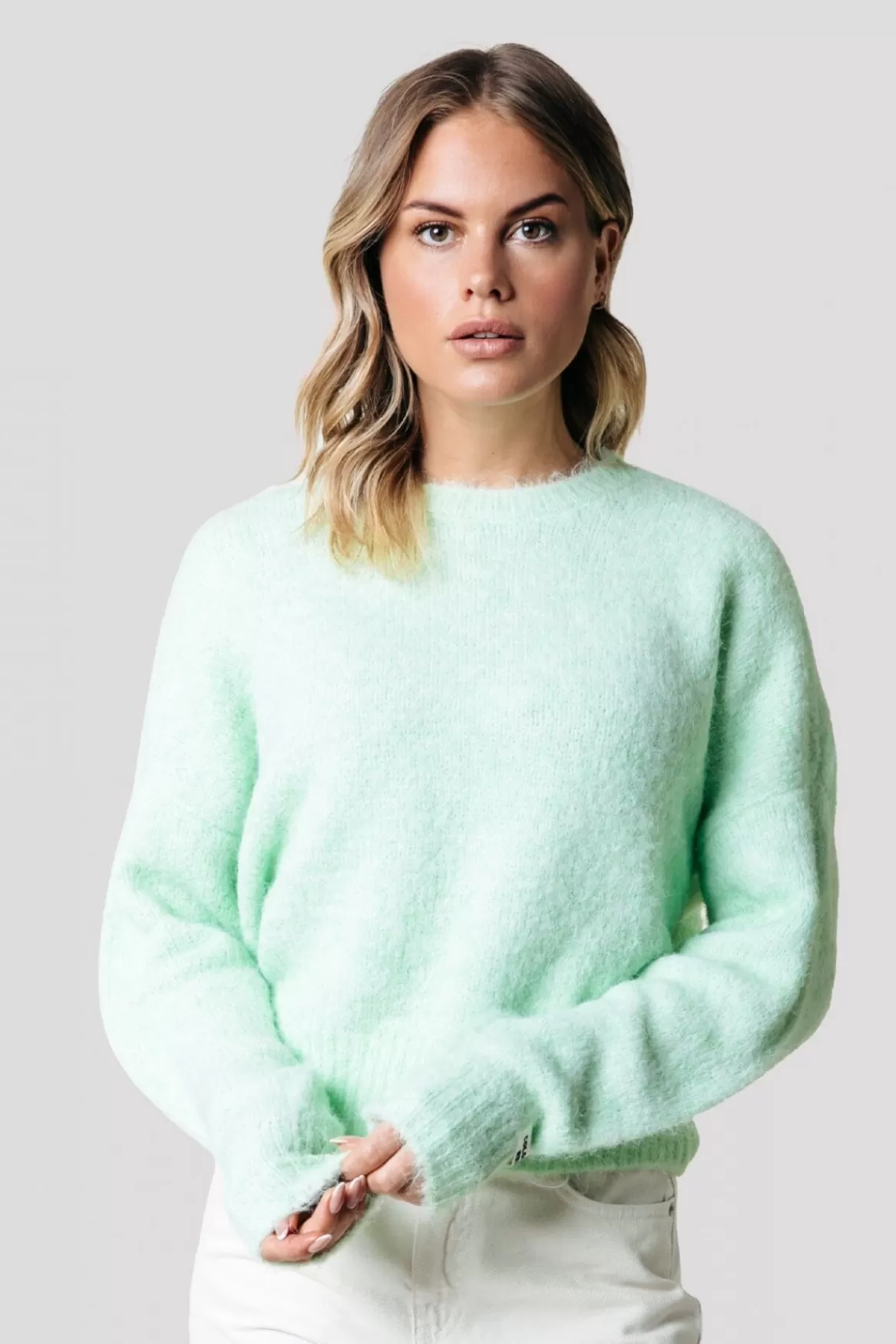 Colourful Rebel Olivia Knit | Bright Mint