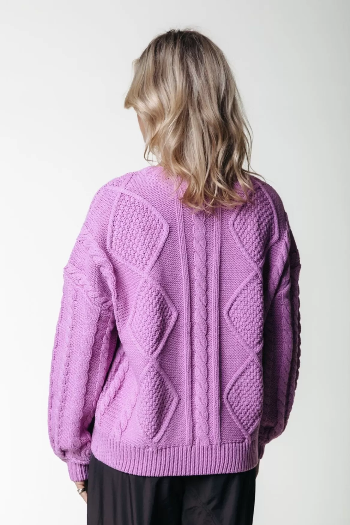 Colourful Rebel Olivia Knit | Violet Pink