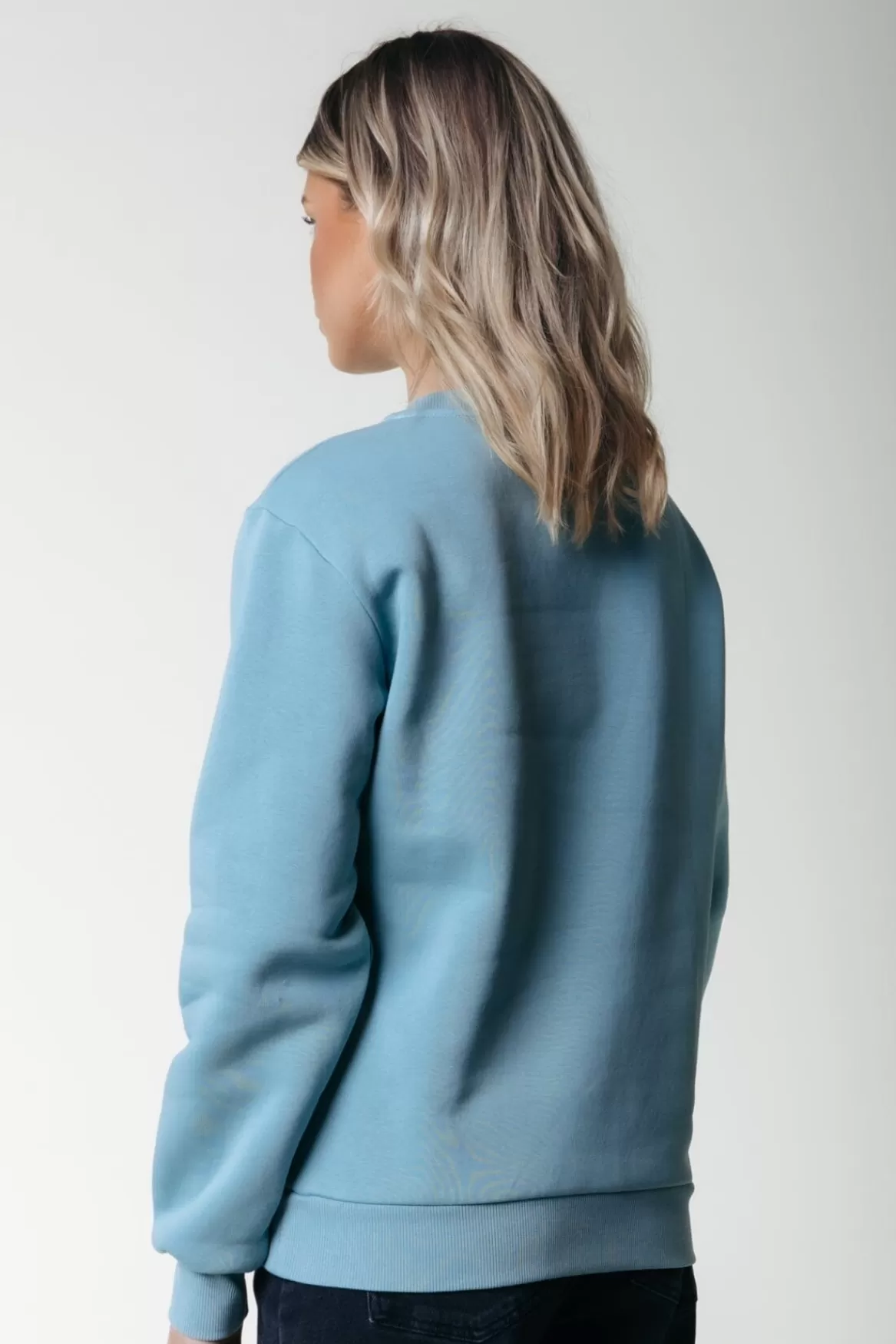 Colourful Rebel Puff Logo Sweat | Mineral blue