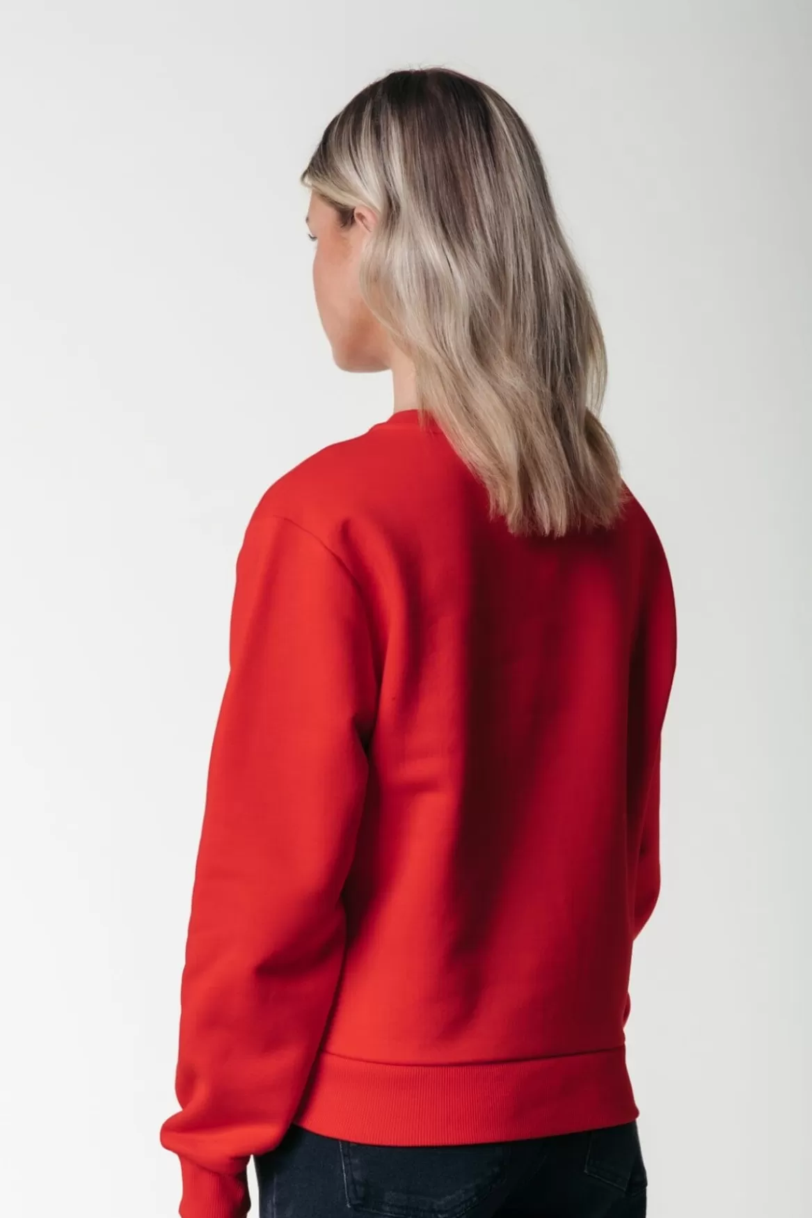 Colourful Rebel Puff Logo Sweat | Scarlet Red