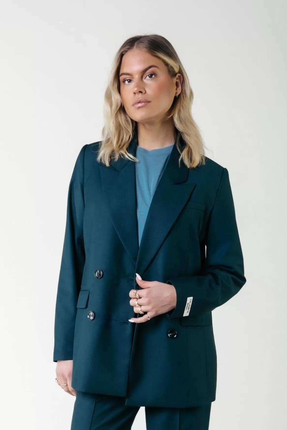 Colourful Rebel Rikki Blazer | Pine green