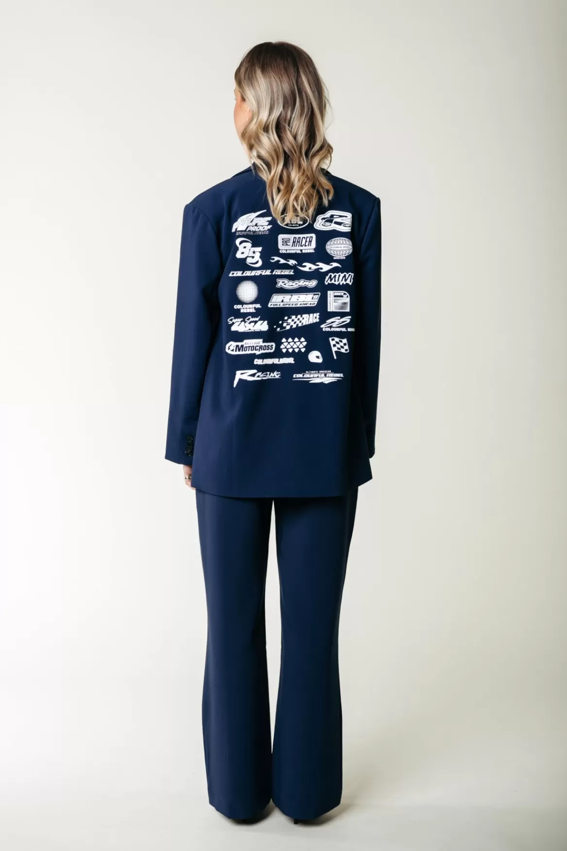 Colourful Rebel Rus Straight Pants | Dark Navy