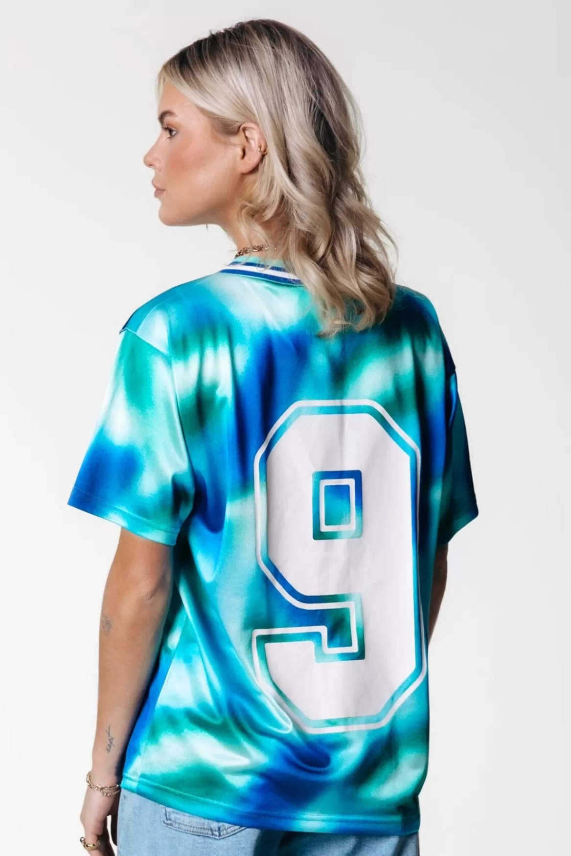 Colourful Rebel Tayla Blurred Football T-shirt |