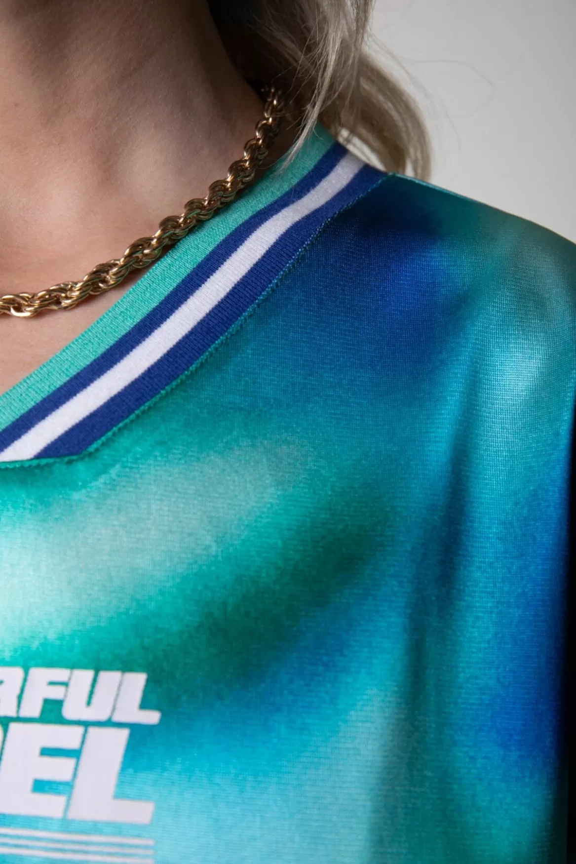 Colourful Rebel Tayla Blurred Football T-shirt |