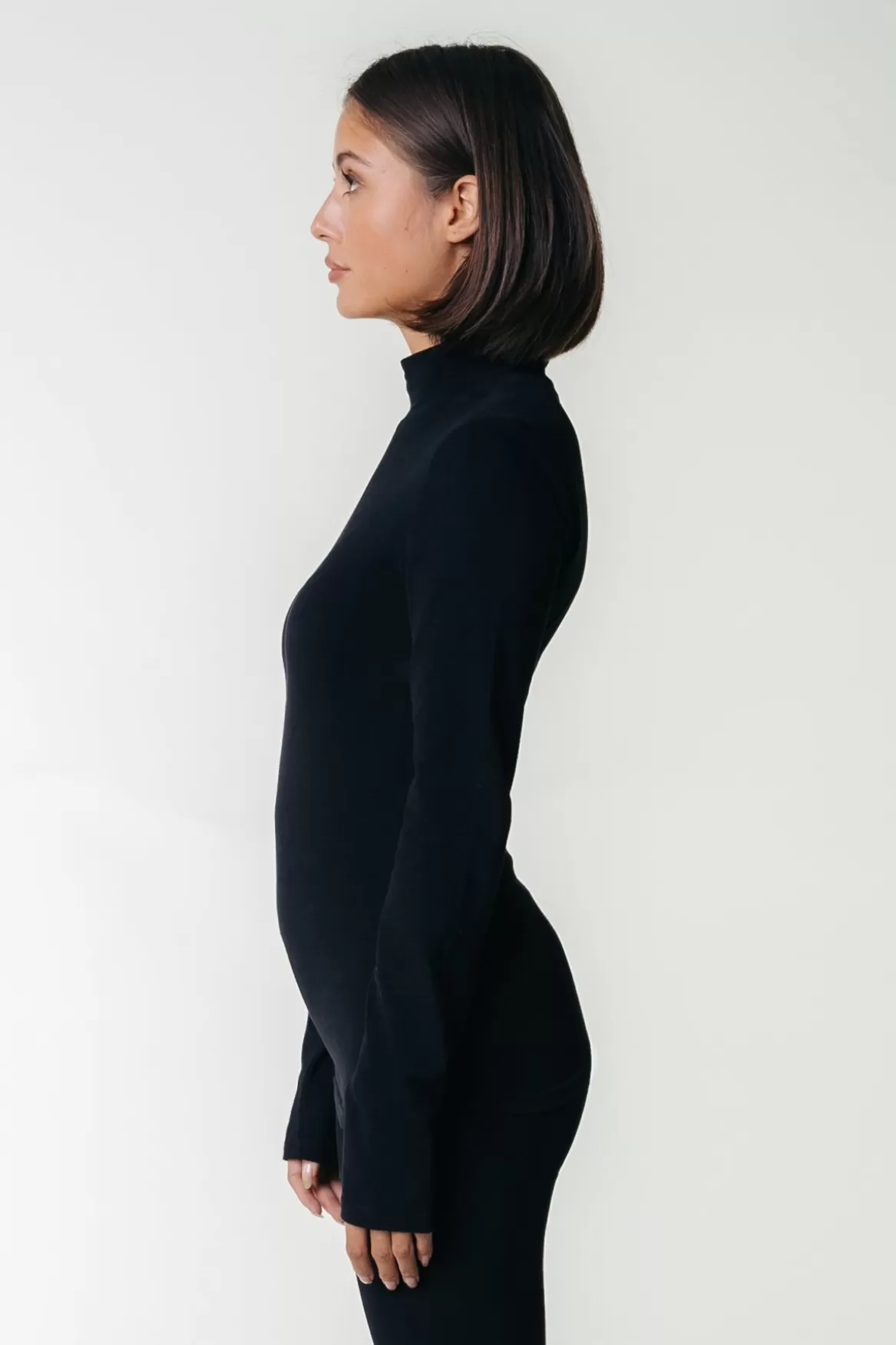 Colourful Rebel Uni Fitted Turtleneck Top |
