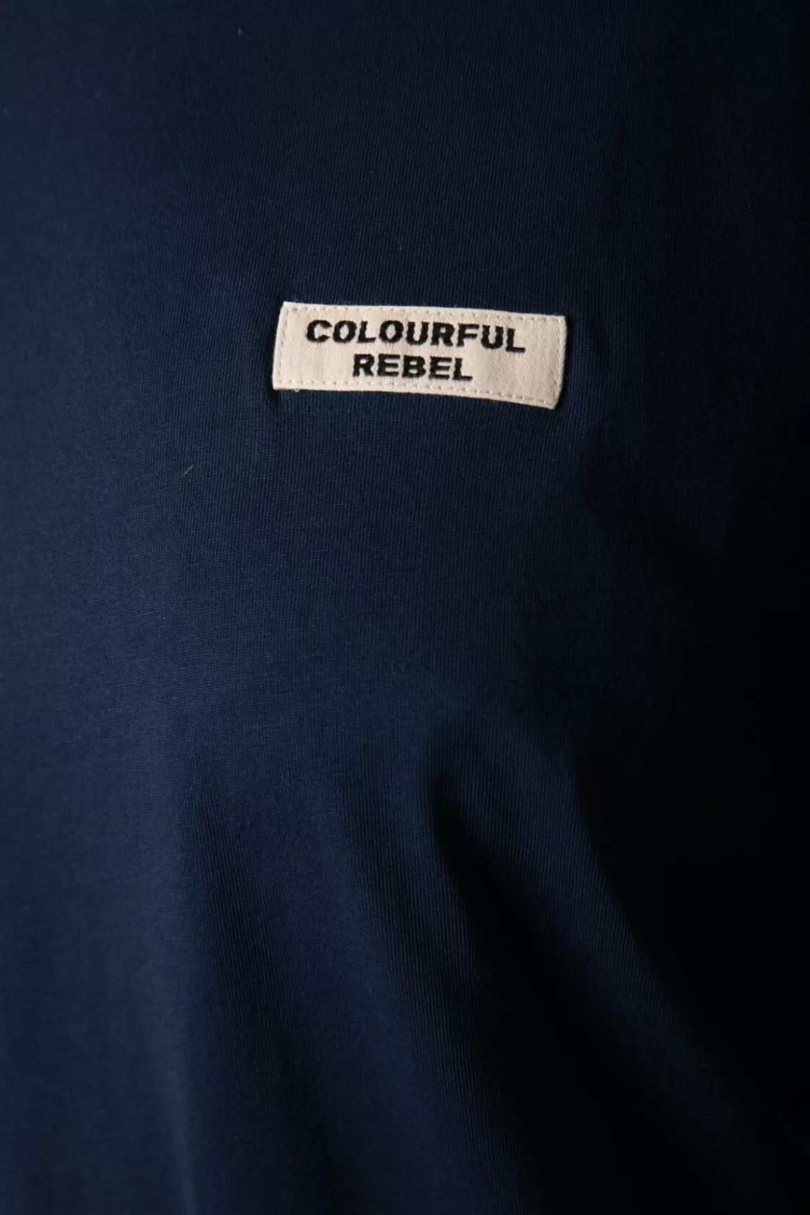 Colourful Rebel Uni Label T-shirt | Peacoat Blue