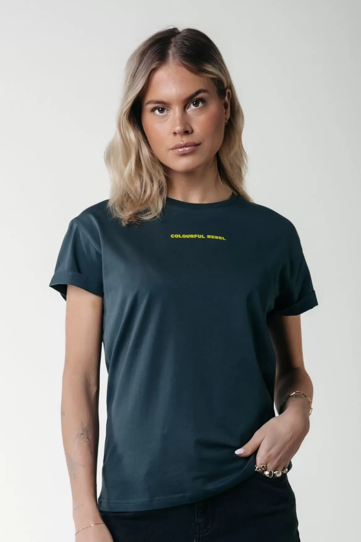 Colourful Rebel Uni Logo T-shirt | Green gables