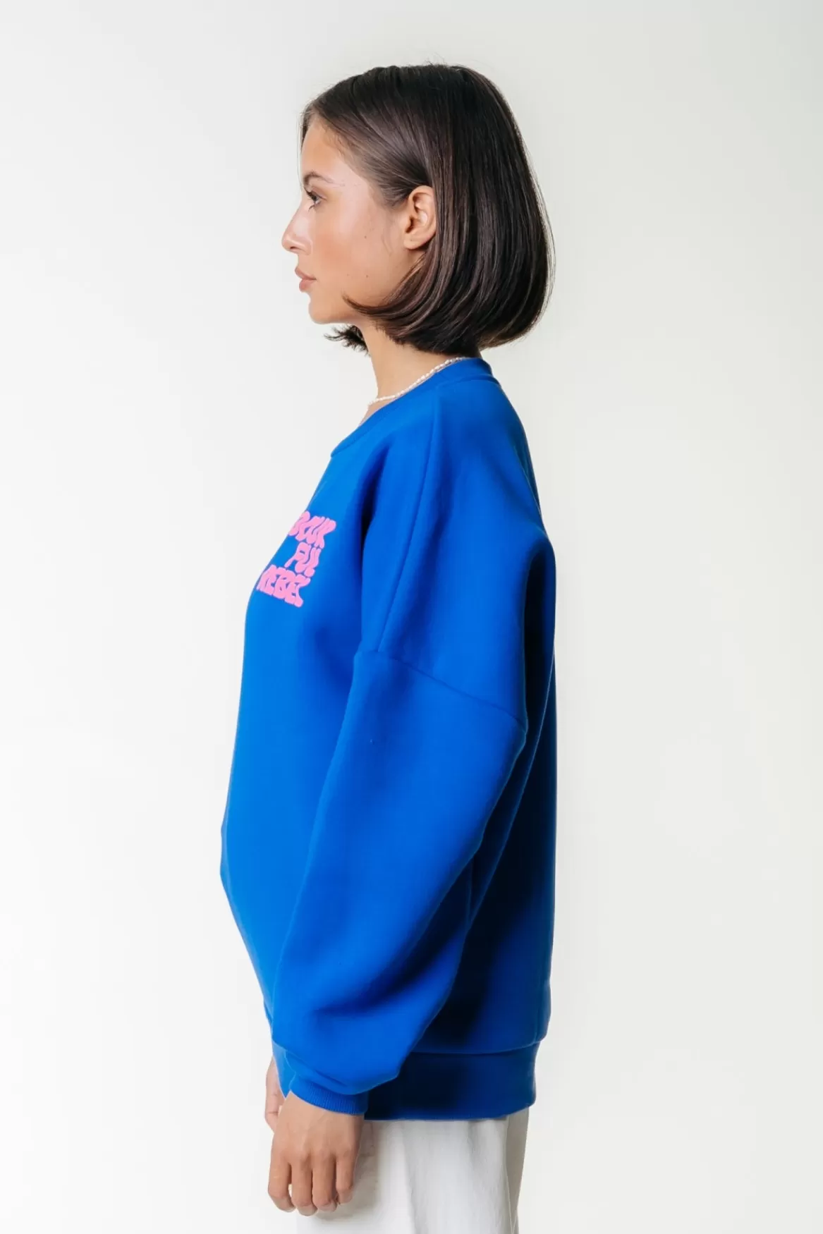 Colourful Rebel Wave Logo Sweat | Medium blue