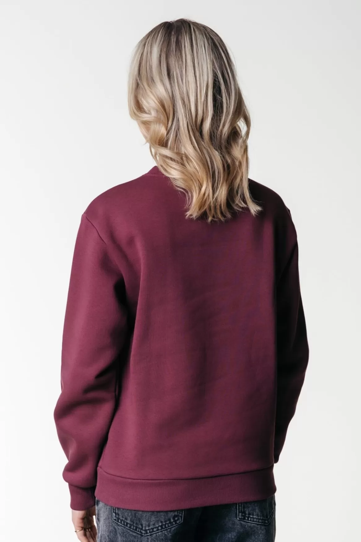 Colourful Rebel Wave Logo Sweat | Port Red