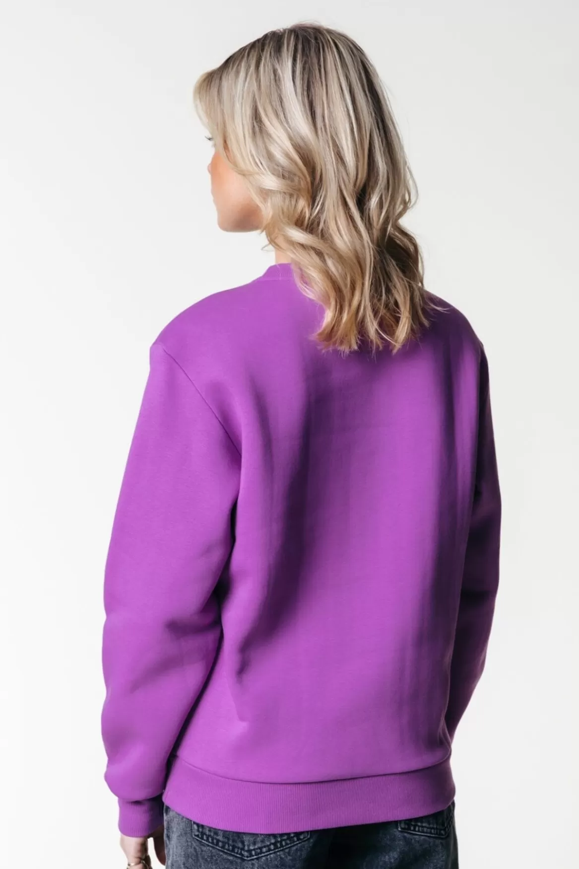 Colourful Rebel Wave Logo Sweat | Violet Pink