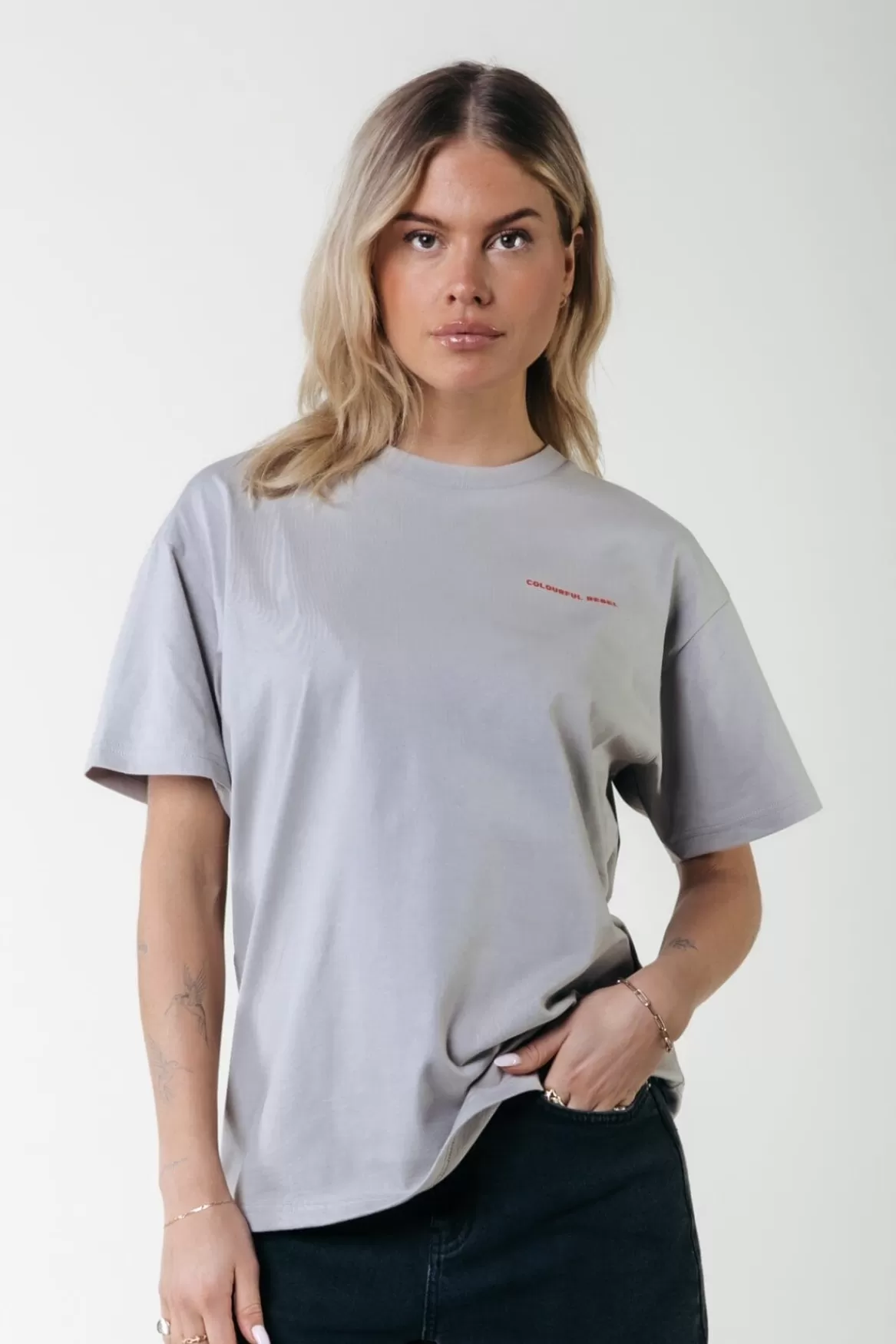 Colourful Rebel World Tour T-shirt | Light grey